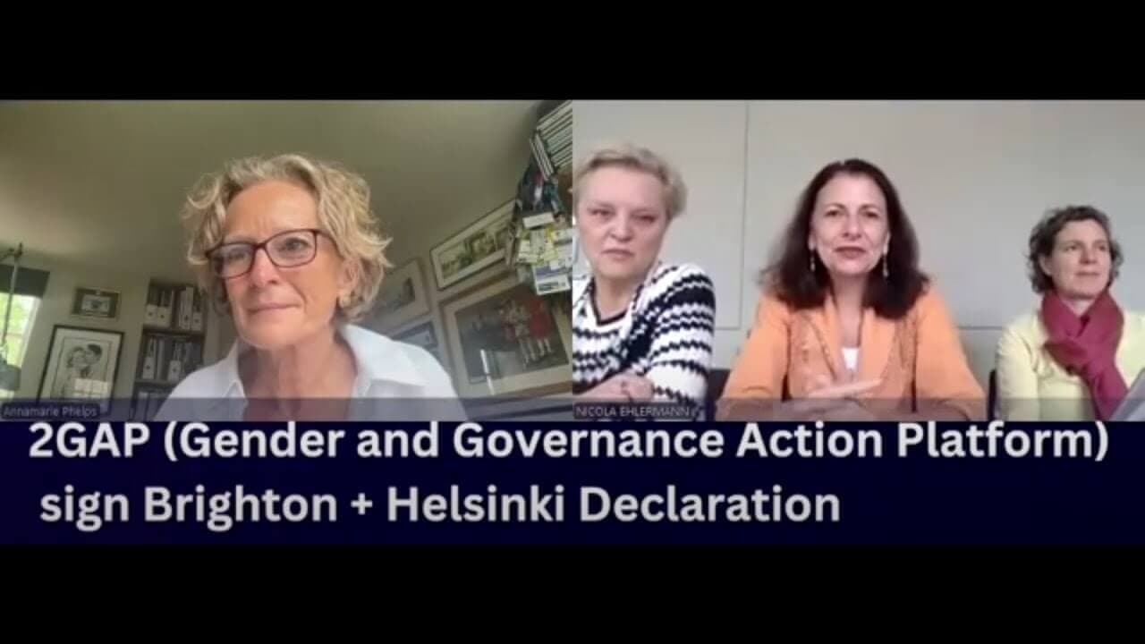 2GAP signe la déclaration Brighton + Helsinki de IWG !