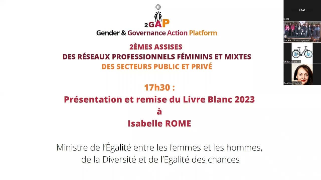 Assises 2GAP 2023 - CONCLUSION : Remise du Livre Blanc 2GAP 2023 (5/5)